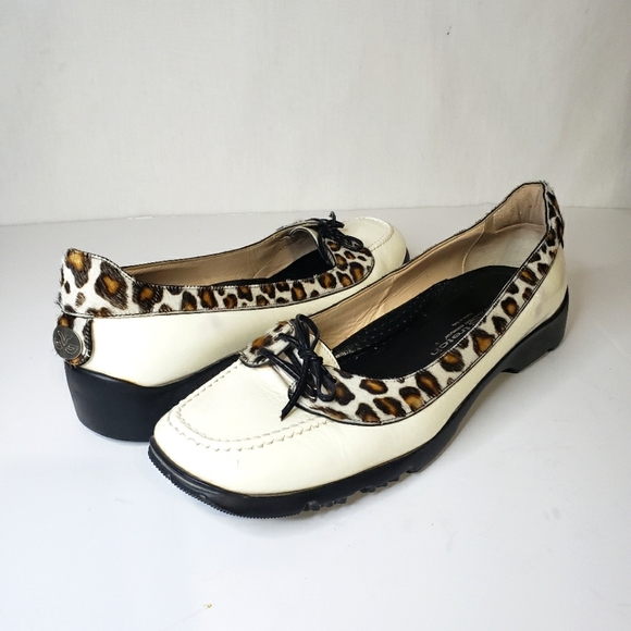 Walter Genuin Shoes Walter Genuin White Golf Shoes Animal Skin Sneakers Womens Size Poshmark